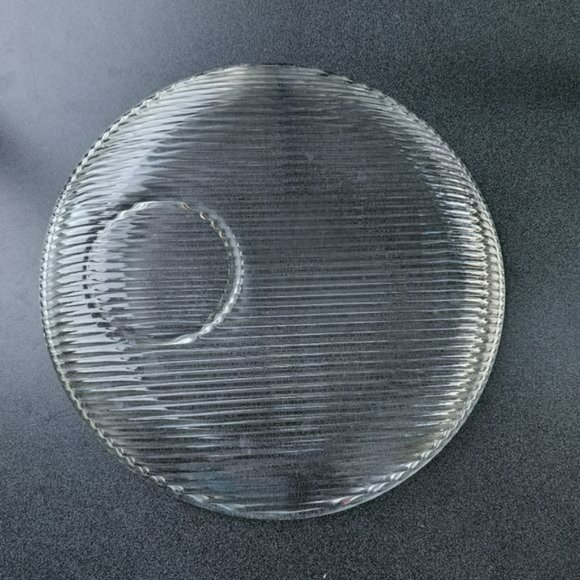 Vintage‎ Anchor Hocking Entertainers Ribbed Glass Relish Chip And Dip Set 2 pcs - Picture 7 of 14